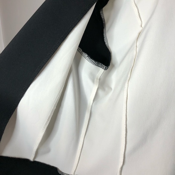 Modern Unlined Tuxedo Blazer in black and white - Picture 6 of 8